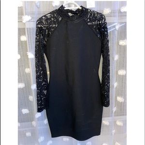 long sleeve mini dress